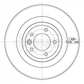 BORG & BECK bbd6108s -  Тормозной диск